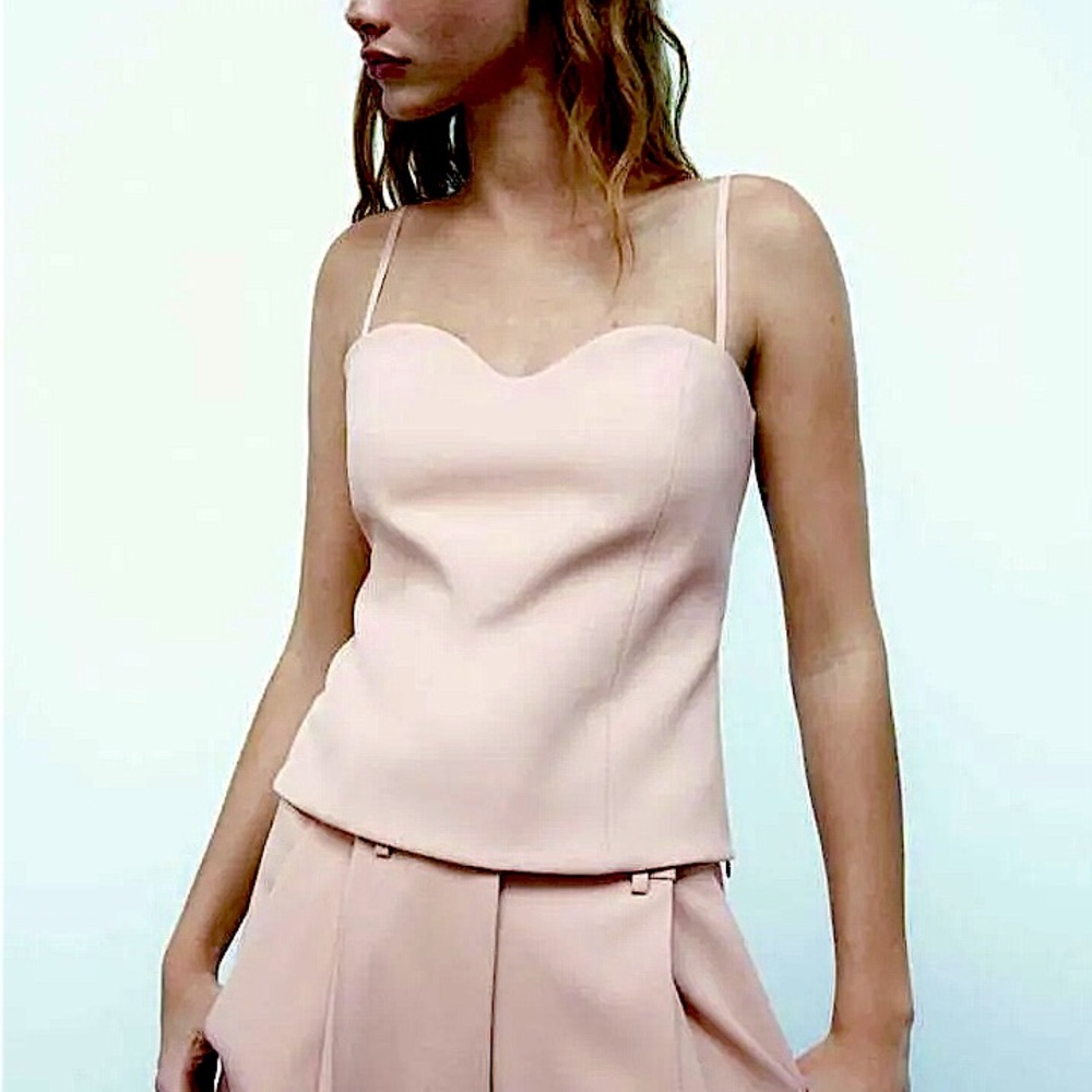 Zara Sweetheart Neck Bustier Top